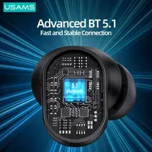 USAMS BH BT 5.1 Mini TWS Earbuds with HiFi Bass & 25-Hour Battery